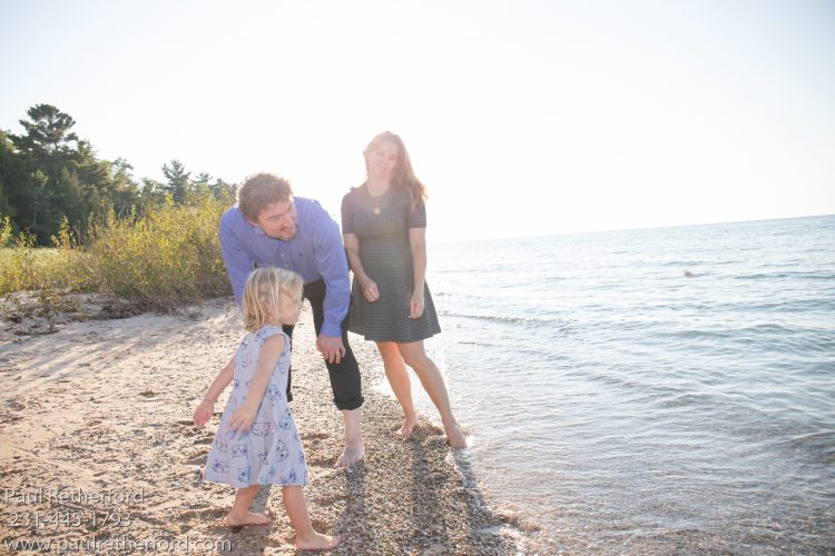 lake michigan beach family photo