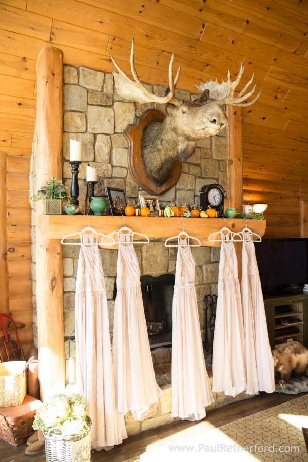 rustic northern michigan wedding photo