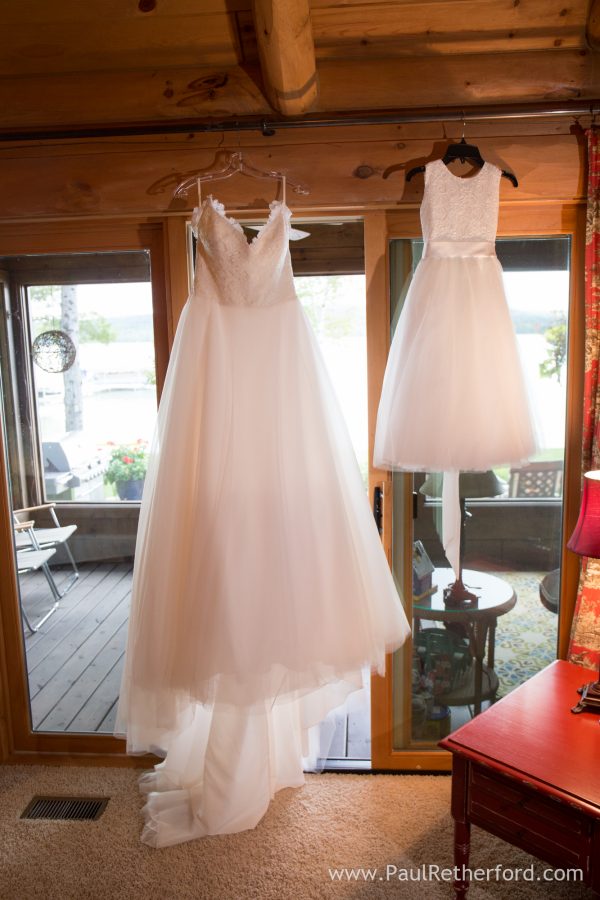 wedding dress northern michigan photo