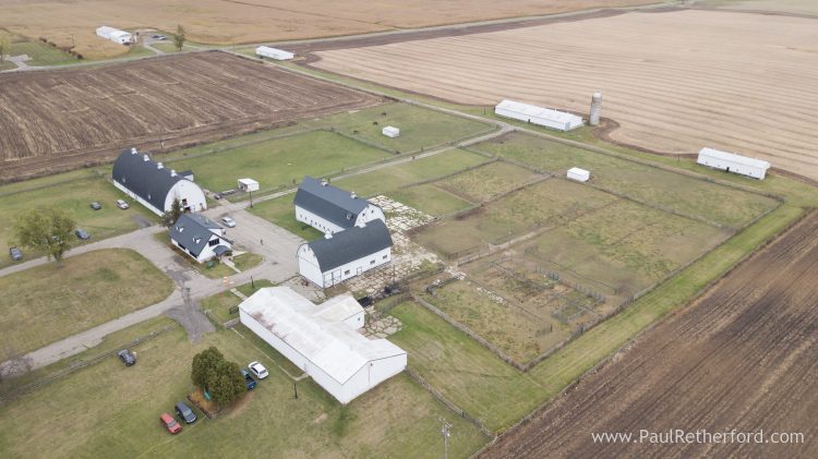 aerial RaOna Acres Wedding Photography Williamston Michigan