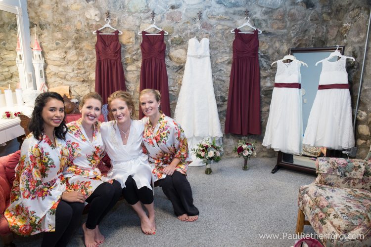 bridesmaids bridal suite photo