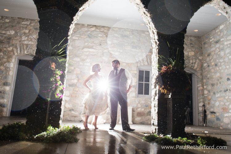 knights courtyard castle wedding photo
