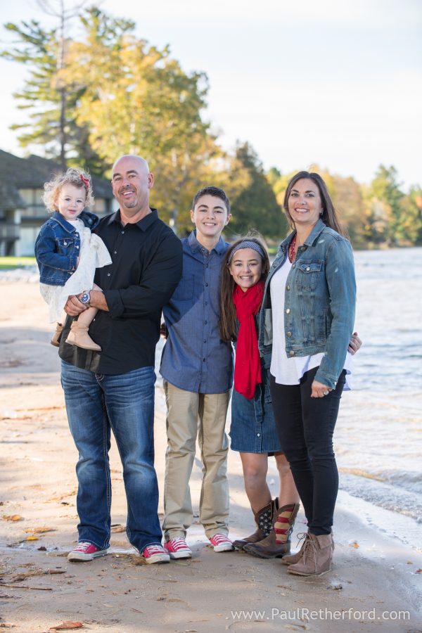 family photo beach house deer lake