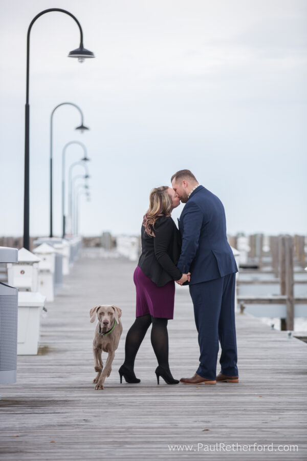 petoskey harbor engagement photo