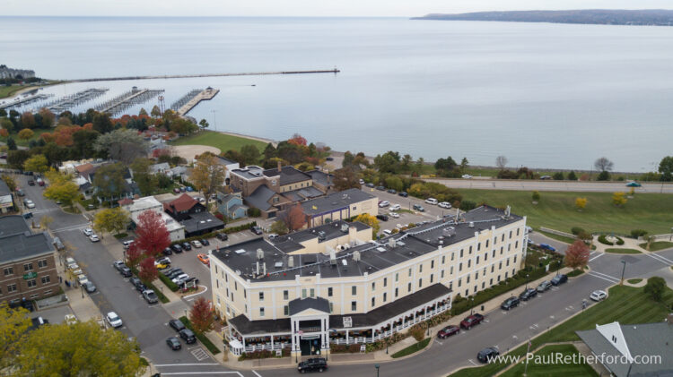 staffords perry hotel aerial photo northern michigan photo