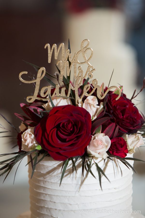 monarch garden and floral wedding photo