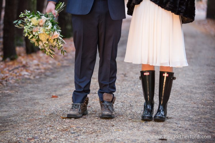 boots wedding photo northern michigan