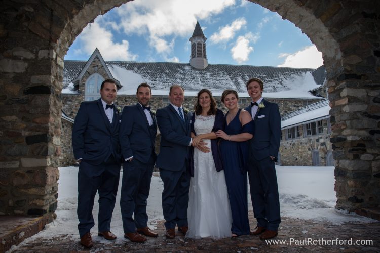 winter wedding castle farms