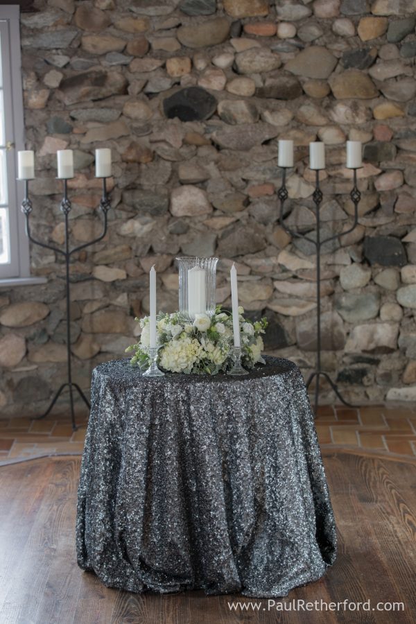 wedding ceremony candle monarch garden and floral photo