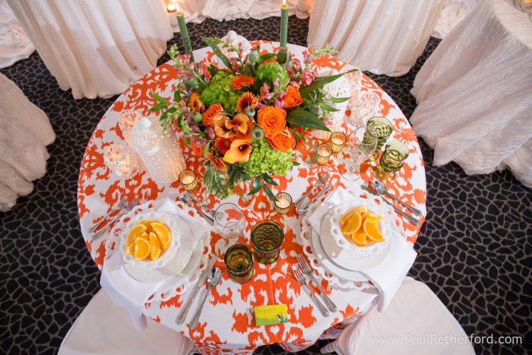 aerial monarch garden and floral design photo