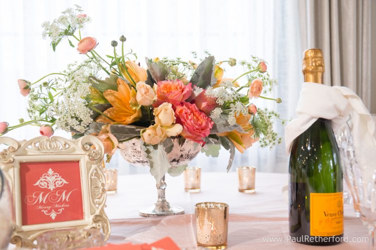 Merrymakers wedding booth Monarch Garden and Floral flowers