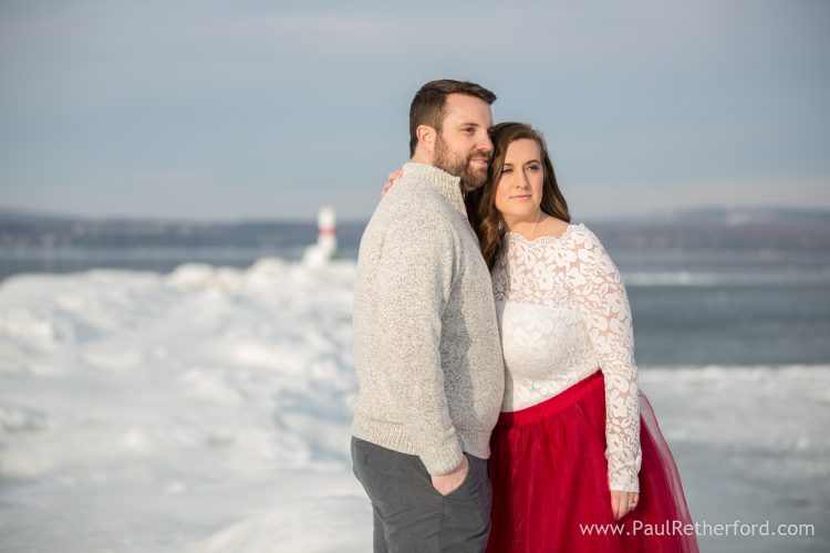Northern Michigan Winter Engagement Petoskey Photography Sarah Jay