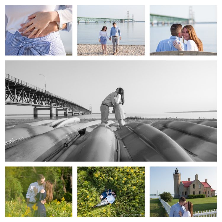 Engagement Photography idea board inspiration Northern Michigan