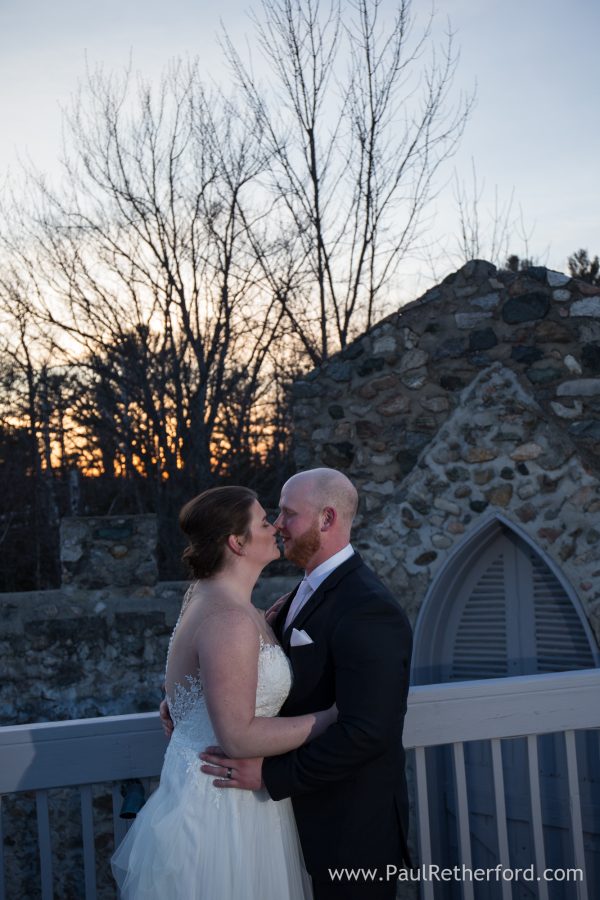 sunset wedding photo northern michigan