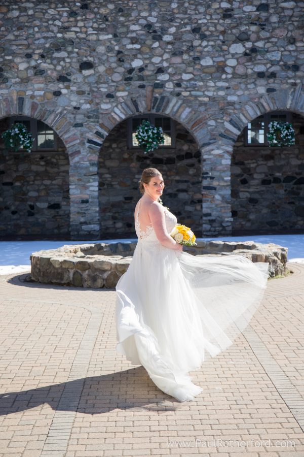 white wedding dress northern michigan photo