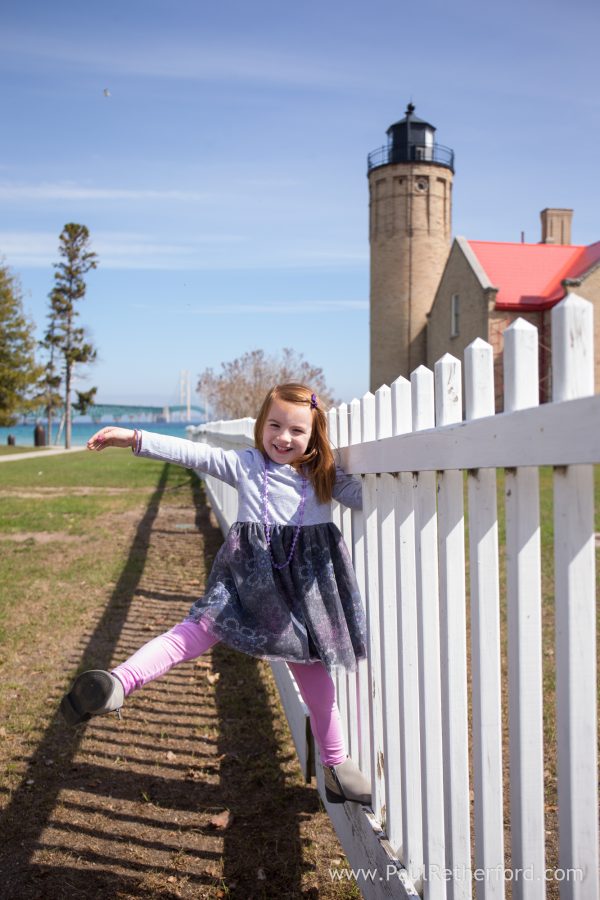 Mackinaw City family kid photography session Northern Michigan