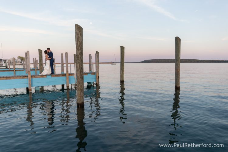 mackinac island water reflection photo