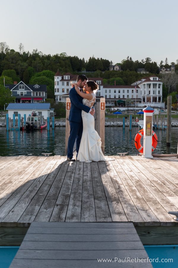 mackinac island marina state harbor photo