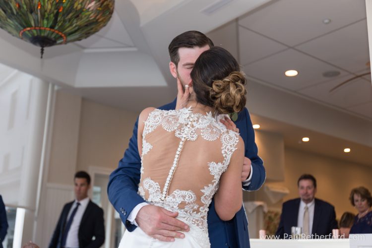 kiss mackinac island wedding photo