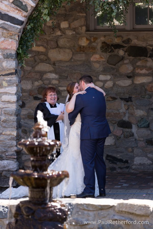 glad remaly first kiss wedding photo