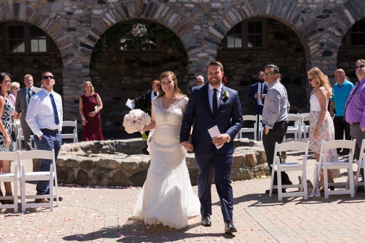 just married northern michigan wedding photo