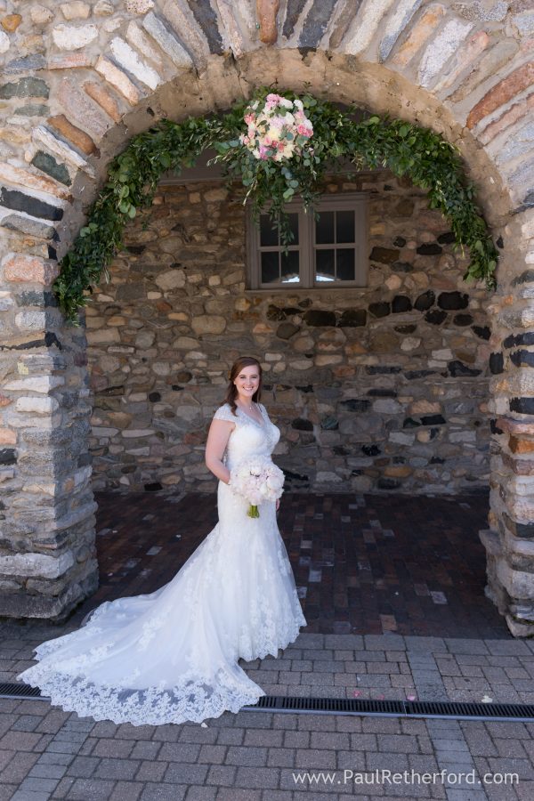 wedding dress flowers northern michigan photo