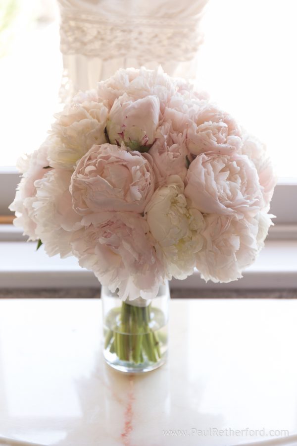 wedding bouquet flower peony