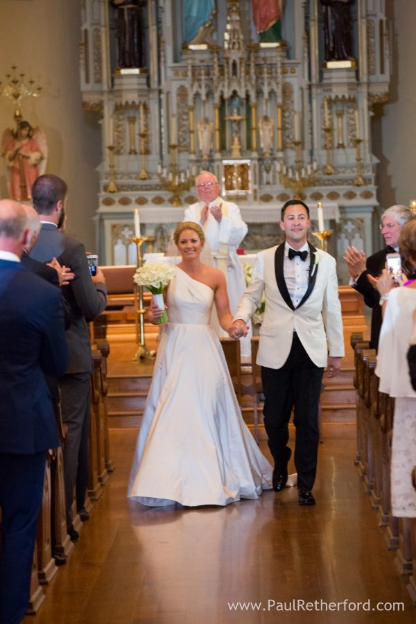 st francis xavier church wedding photo