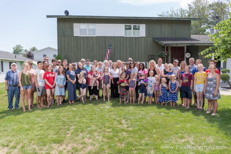 Alpena Michigan family reunion photography Paul Retherford