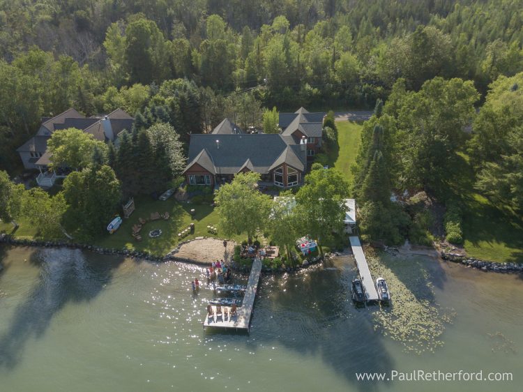 aerial photo walloon lake 