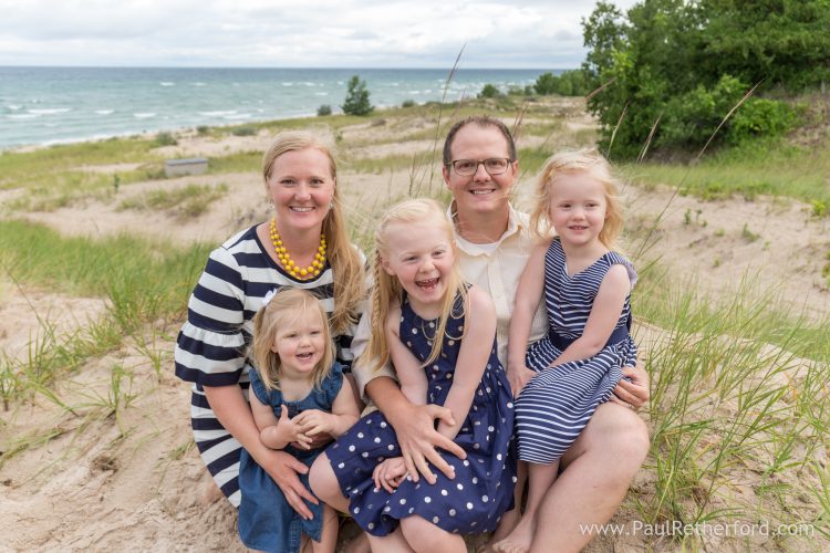 lake michigan beach family photo charlevoix