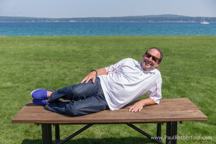 candid family photo northern michigan