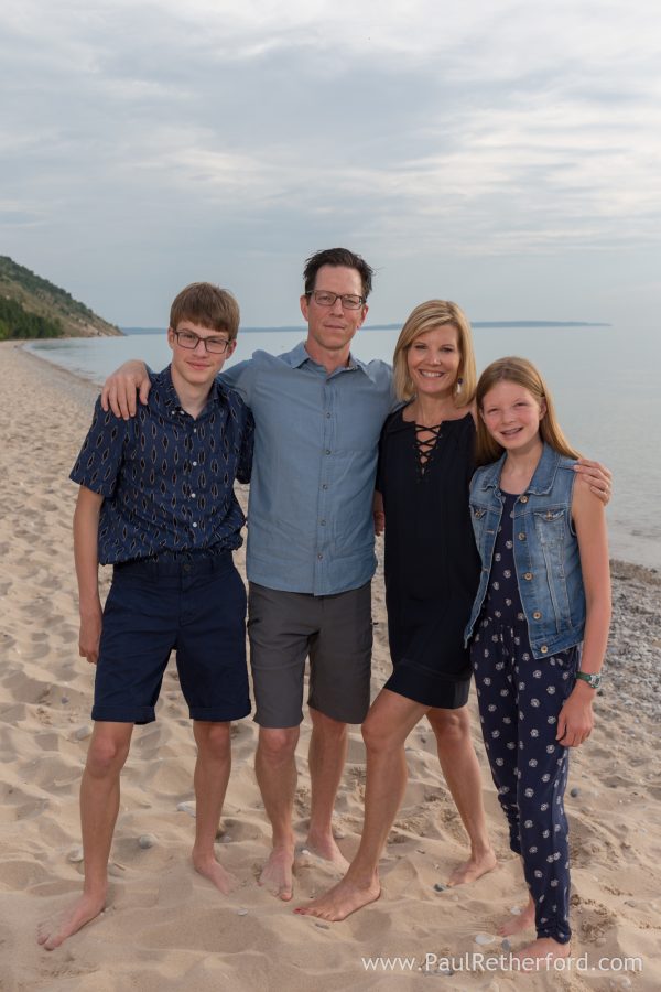 lake michigan family photo