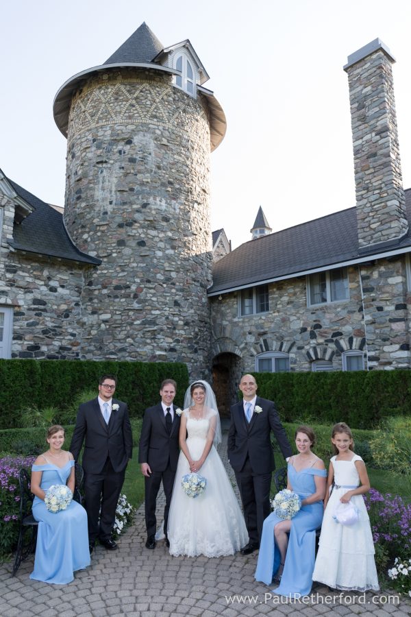 wedding party photo charlevoix castle farms