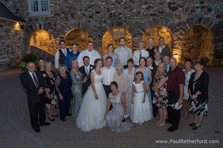 group photo wedding castle farms michigan